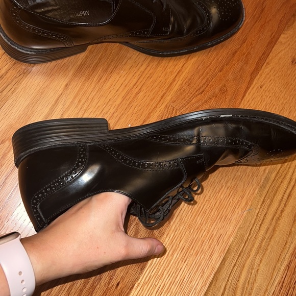 Johnston and Murphy Wing-tip Derby’s Men’s Black Oxfords size 11.5 main image 9